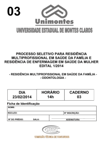 Residência Multiprofissional em Saúde da Família