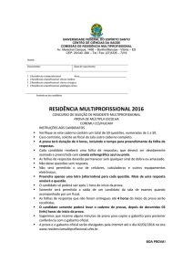 residência multiprofissional 2016