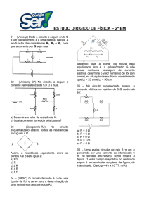 ESTUDO DIRIGIDO DE FÍSICA – 2º EM