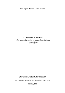 O Jovem e a Política: Comparação entre o jovem brasileiro e