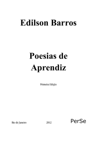 Edilson Barros Poesias de Aprendiz