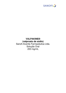 VALPAKINE® (valproato de sódio) Sanofi