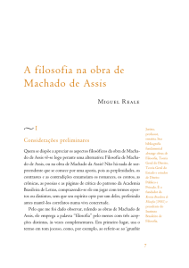 A filosofia em Machado de Assis