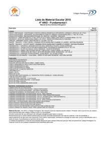 Lista de Material Escolar 2009