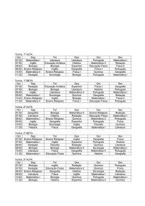 Turma: 1º ALFA Hor Seg Ter Qua Qui Sex 07:00 Matemática I