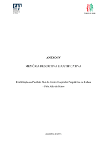 Anexo IV - Memória Descritiva e Justificativa