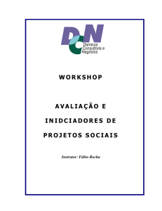 workshop avaliação e inidciadores de projetos sociais