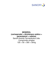 BESEROL (carisoprodol + diclofenaco sódico + paracetamol +