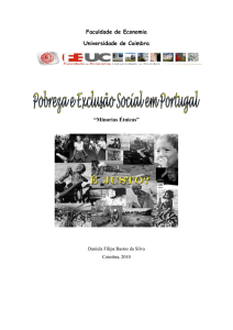 Faculdade de Economia Universidade de Coimbra “Minorias Étnicas”
