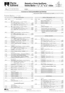 Manuais e Livros Auxiliares Ensino Básico – 1.°, 2.° e