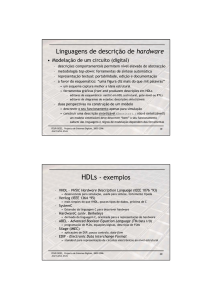 Linguagens de descrição de hardware HDLs