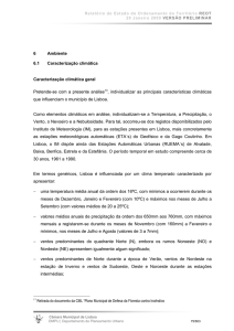 6 Ambiente 6.1 Caracterização climática Caracterização climática