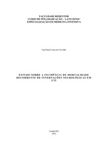 "estudo sobre a incidência de mortalidade
