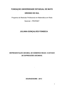 juliana gonçalves fonseca - Biblioteca Digital do PROFMAT