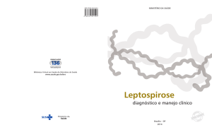 2015 Manual de Leptospirose diagnóstico e manejo clínico