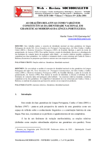 as orações relativas como variáveis constitutivas da identidade