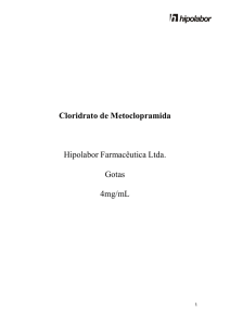 cloridrato de metoclopramida
