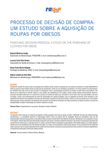 PROCESSO DE DECISÃO DE COMPRA: UM ESTUDO SOBRE A