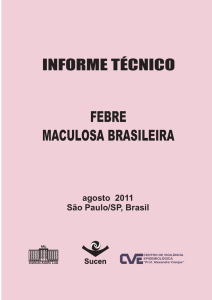 Informe técnico febre maculosa brasileira