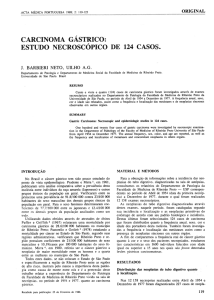 carcinoma gástrico: estudo necroscópico de 124 caso