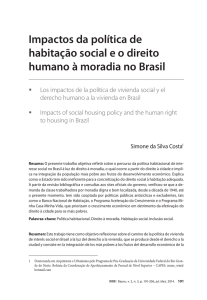 Impactos da política de habitação social e o direito humano à