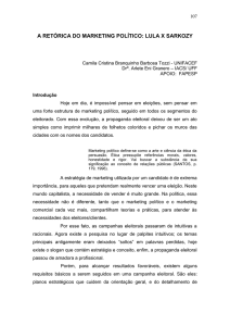 a retórica do marketing político: lula x sarkozy - Uni