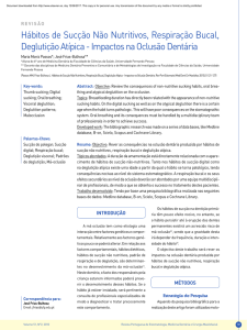 Hábitos de Sucção Não Nutritivos, Respiração Bucal, Deglutição