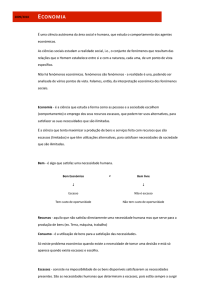 economia - Escola Carlos Nabais