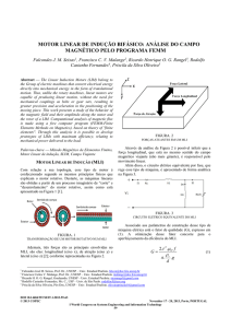 motor linear de indução bifásico: análise do campo magnético pelo