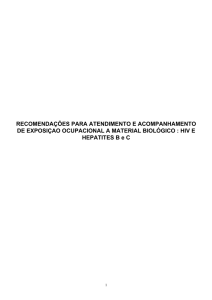 manual de condutas em exposição ocupacional a