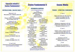 Folder Mostra Científica 2015 - Colegio Cenecista Catanduvas CNEC