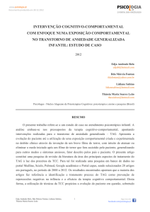 intervenção cognitivo-comportamental com enfoque