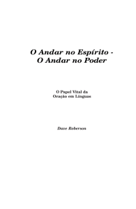 O Andar no Espírito - O Andar no Poder