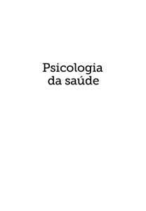 Psicologia da saúde: Psicologia da saúde: