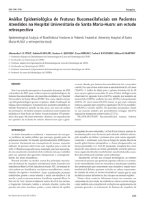 Análise Epidemiológica de Fraturas Bucomaxilofaciais em