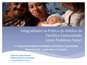 Apresentação do PowerPoint - Sociedade Brasileira de Medicina de