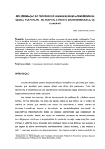 implementação do processo de humanização no atendimento