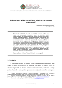 Influência da mídia em políticas públicas