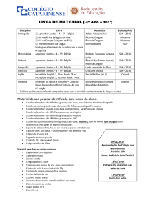 4º Ano - Colégio Catarinense