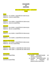 DIVULGAÇÃO DE CONTEÚDO SIMULADO SEMANAL (SS02) – 22