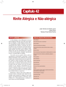 Rinite Alérgica e Não-alérgica Capítulo 42