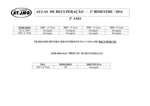 2º ANO AULAS DE RECUPERAÇÃO