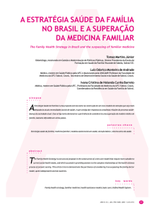 aa estratégia saúde da família no brasil e a superação da medicina