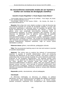 As neurociências ensinando modos de ser homem e mulher em