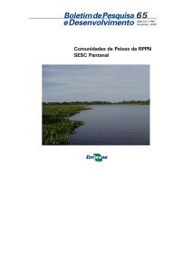 Comunidades de Peixes da RPPN SESC Pantanal