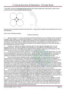 1ª Lista de Exercícios de Matemática – Prof. Igor Brasil