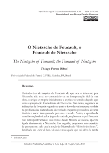 O Nietzsche de Foucault, o Foucault de Nietzsche The