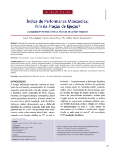 Índice de Performance Miocárdica: Fim da Fração de Ejeção?