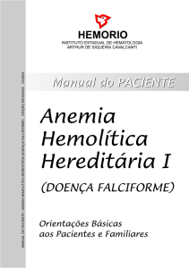 Anemia Hemolítica Hereditária I - Hemorio