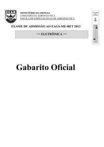 Gabarito Oficial - Concursos Militares